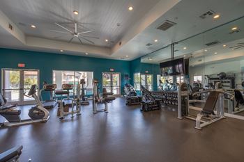 Well-equipped fitness center